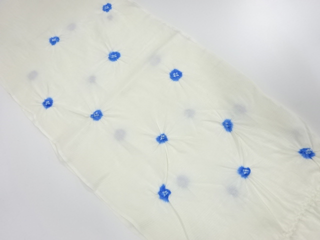 未使用品　正絹　絽　絞り　夏用帯揚げ